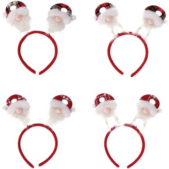 Cerchietto Babbo Natale Cm. 23x23 - Modelli assortiti
