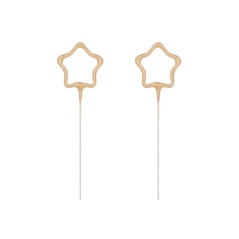 Candela sparklers Stella Oro Gold Cm. 16,5 - Blister 2 pezzi