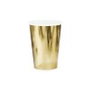 Bicchiere carta 220 ML metallizzato - Gold - Blister 6 pezzi