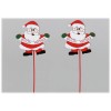 Set 12 pick in legno Babbo Natale "Buon Natale" Cm. 20