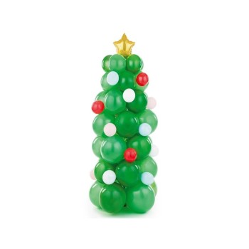Balloon Bouquet completo Albero di Natale Cm. 65x161