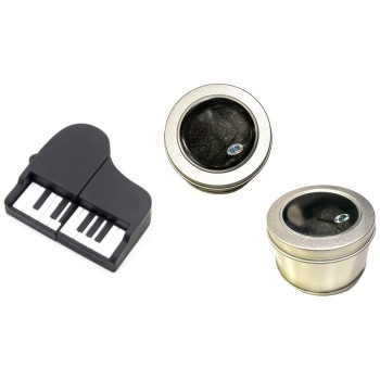 Chiavetta USB memoria 16 GB in scatola rotonda - Pianoforte