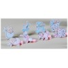 Set 50 mollette Nascita/Battesimo rosa/celeste Cm. 3,5x3