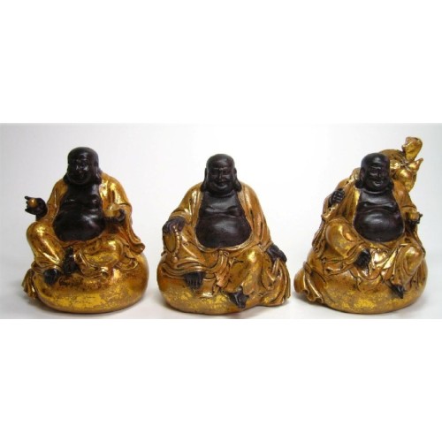 Buddha resina seduto Cm. 11x10 - Modelli assortiti