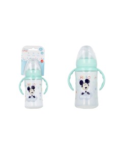 Biberon plastica «0 Mesi» 0% BPA con maniglie - Topolino