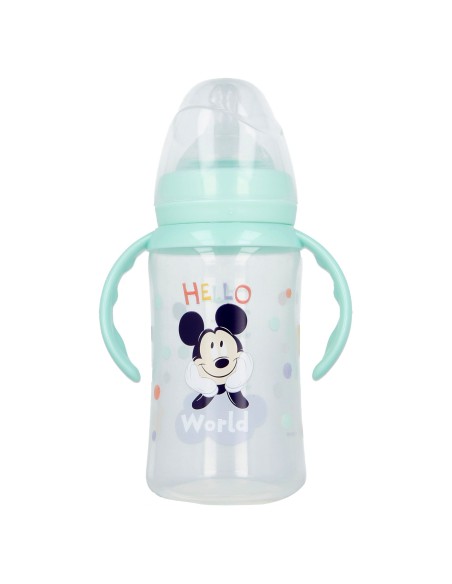 Biberon plastica «0 Mesi» 0% BPA con maniglie - Topolino