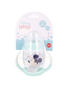 Biberon basso con maniglie 0% BPA «+10 Mesi» – Topolino