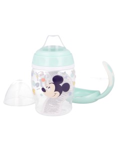Biberon basso con maniglie 0% BPA «+10 Mesi» – Topolino 2