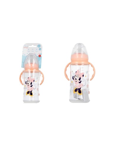 Biberon plastica «0 Mesi» 0% BPA con maniglie - Minnie