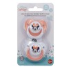 Set 2 ciuccetti reversibili con copriciuccio 0% BPA «0-6 Mesi» – Minnie