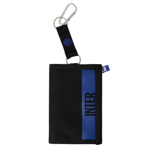 Portafoglio strappo con portachiavi logo nuovo FC Inter