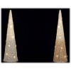 Albero di Natale ferro e cotone con 15 led Cm. 16x60