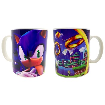 Tazza mug ceramica Sonic anelli