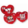 Cuscino cuore con portafoto interno Cm. 40