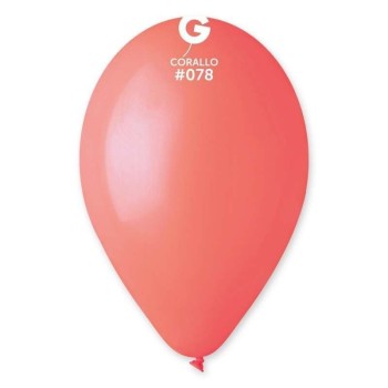 Palloncino lattice 11/12" Cm. 30 - Confezione 100 pz - Gemar - Rosso corallo