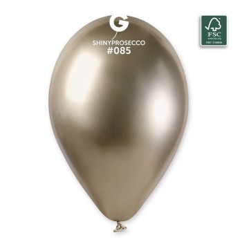 Palloncino lattice cromato 13" Cm. 33 - Confezione 50 pz - Gemar - Shiny Prosecco
