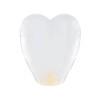 Lanterna volante bio "Cuore bianca" Cm. 37x93x95