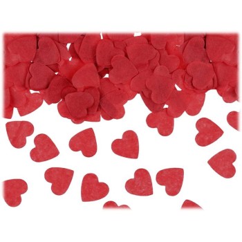 Confetti carta cuore Cm. 1,6x1,6 - 15 gr. - Rosso