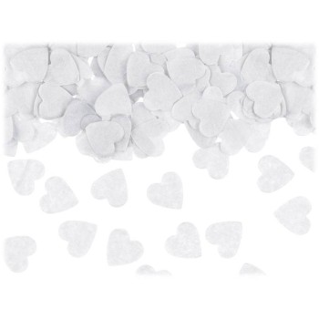 Confetti carta cuore Cm. 1,6x1,6 - 15 gr. - Bianco
