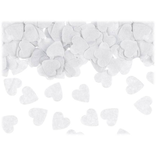Confetti carta cuore Cm. 1,6x1,6 - 15 gr. - Bianco