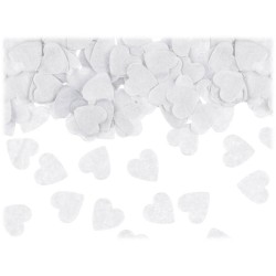 Confetti carta cuore Cm. 1,6x1,6 - 15 gr. - Bianco