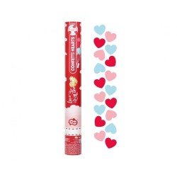 Cannone sparacoriandoli cm. 40 – Cuori multicolor