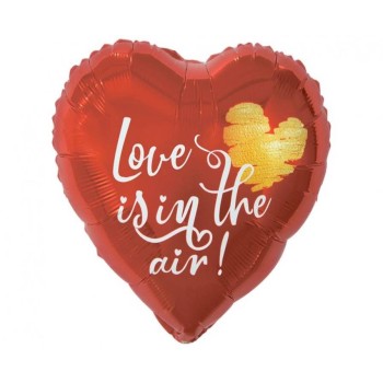 Palloncino mylar 18’’ Cm. 45 – Cuore Love is in the air
