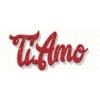 Set 4 scritte adesive maxi glitterate rosse - Ti amo