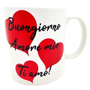 Tazza mug ceramica "Buongiorno Amore Mio"