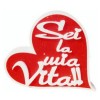 Scritta polistirolo cuore grande "Sei la mia vita" Cm. 28x28