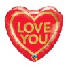 Palloncino mylar 18’’ Cm. 45 Qualatex – Cuore Love You