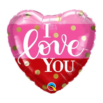 Palloncino mylar 18’’ Cm. 45 Qualatex – Cuore I Love You