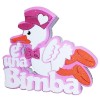 Scritta Polistirolo Cicogna "E' una bimba" Cm. 34x30