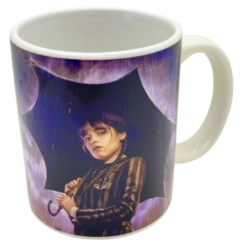 Tazza mug ceramica "Mercoledì - Wednesday - Ombrello"
