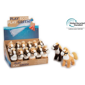 Peluche Eco Green Lelly Cavallino Chester Cm. 19 - Linea Play Eco Play Green