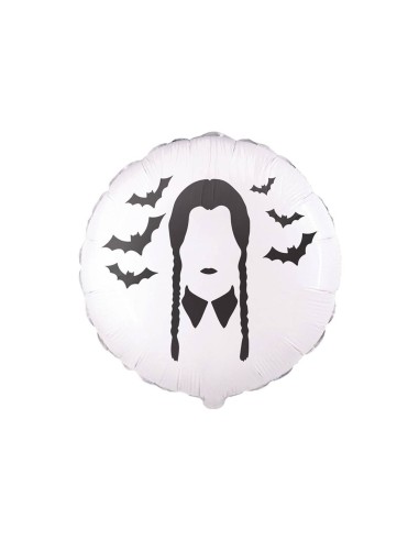 Palloncino mylar 18" Cm. 45 - Bad Girl bianco Mercoledì