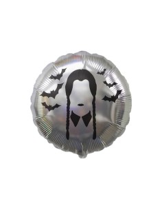 Palloncino mylar 18" Cm. 45 - Bad Girl silver Mercoledi