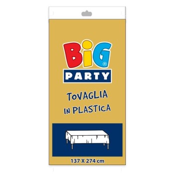 Tovaglia in plastica Cm. 137x274 - Oro Gold