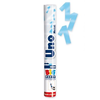 Cannone sparacoriandoli Cm. 30 - Uno metallizzato celeste