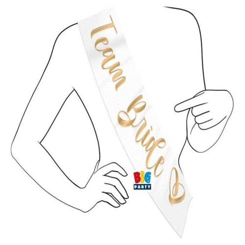Fascia premio metallizzata "Team Bride"
