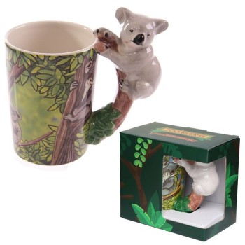 Tazza mug ceramica con manico 3D - Koala