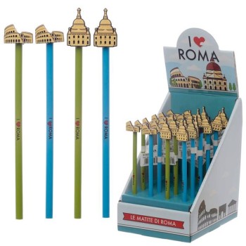 Matita con coprimatita I Love Roma - Soggetti assortiti