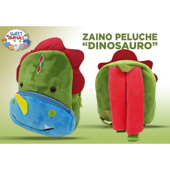 Zainetto asilo neoprene sagomato Cm. 28x26x12 - Dinosauro