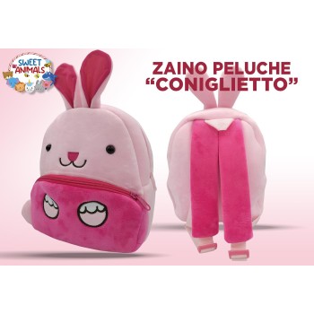 Zainetto asilo neoprene sagomato Cm. 28x26x12 - Coniglietto