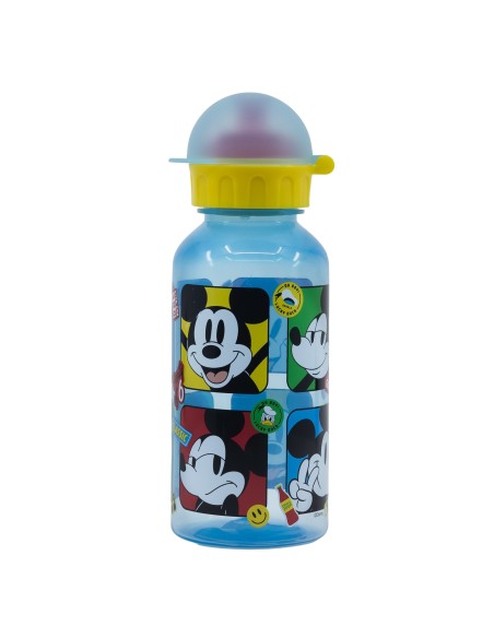 Borraccia plastica trasparente con tappo 370 ML - Mickey Fun-tastic