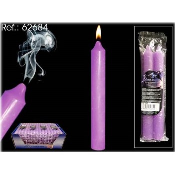 Candela classica cm. 18 aromatizzata - Set 2 pezzi lilla