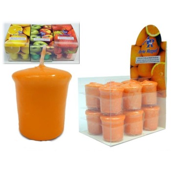 Espositore 12 candele profumate frutta