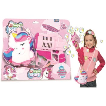 Sparabolle con borraccia a tracolla 150 ML - Unicorno