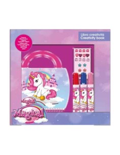 Libro creatività con colori e stickers Cm. 22x16 – Unicorno