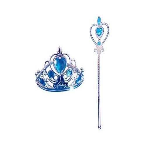 Coroncina e scettro principessa - Set 2 pezzi